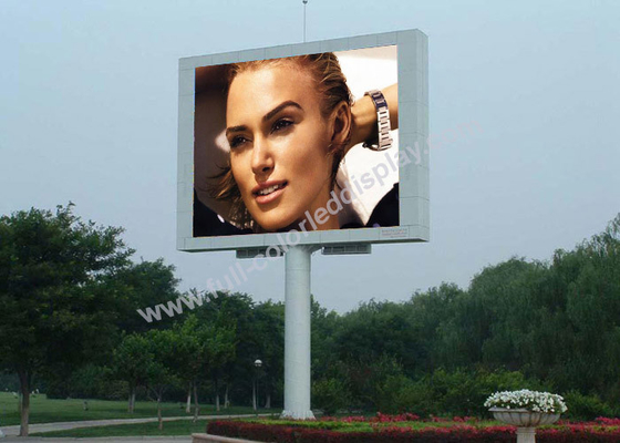 SMD 2727 iron cabinet Outdoor Full Color LED Display , LED Video Screens CE RoHS